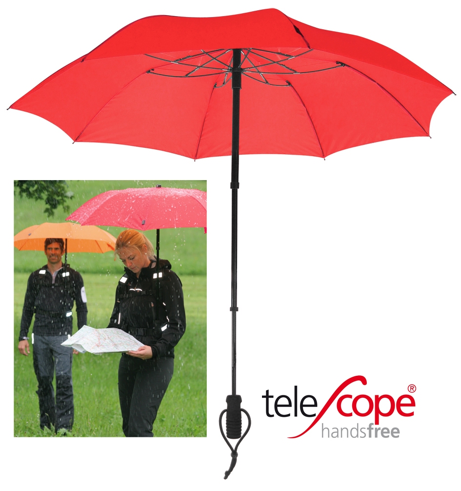 Euroschirm TelesCope Handsfree Regenschirm Outdoor Schirm Rucksackschirm |  eBay